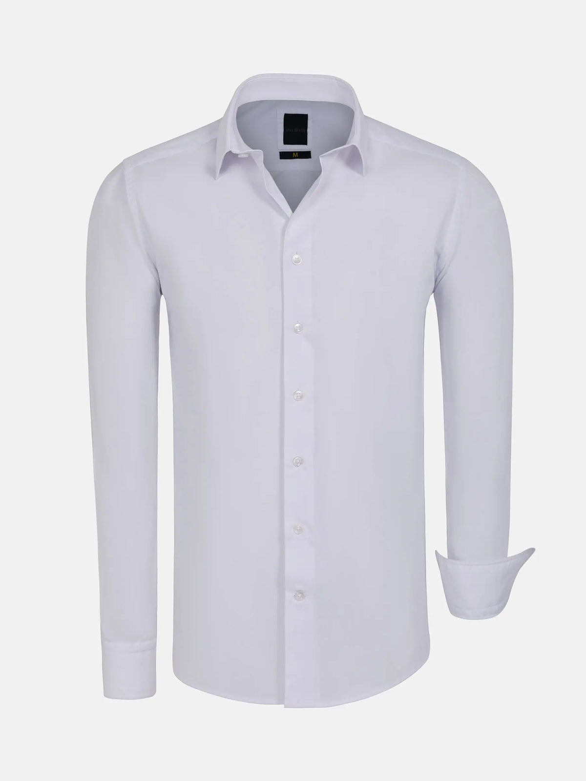 Leira Solid White Long Sleeve Shirt 6XL