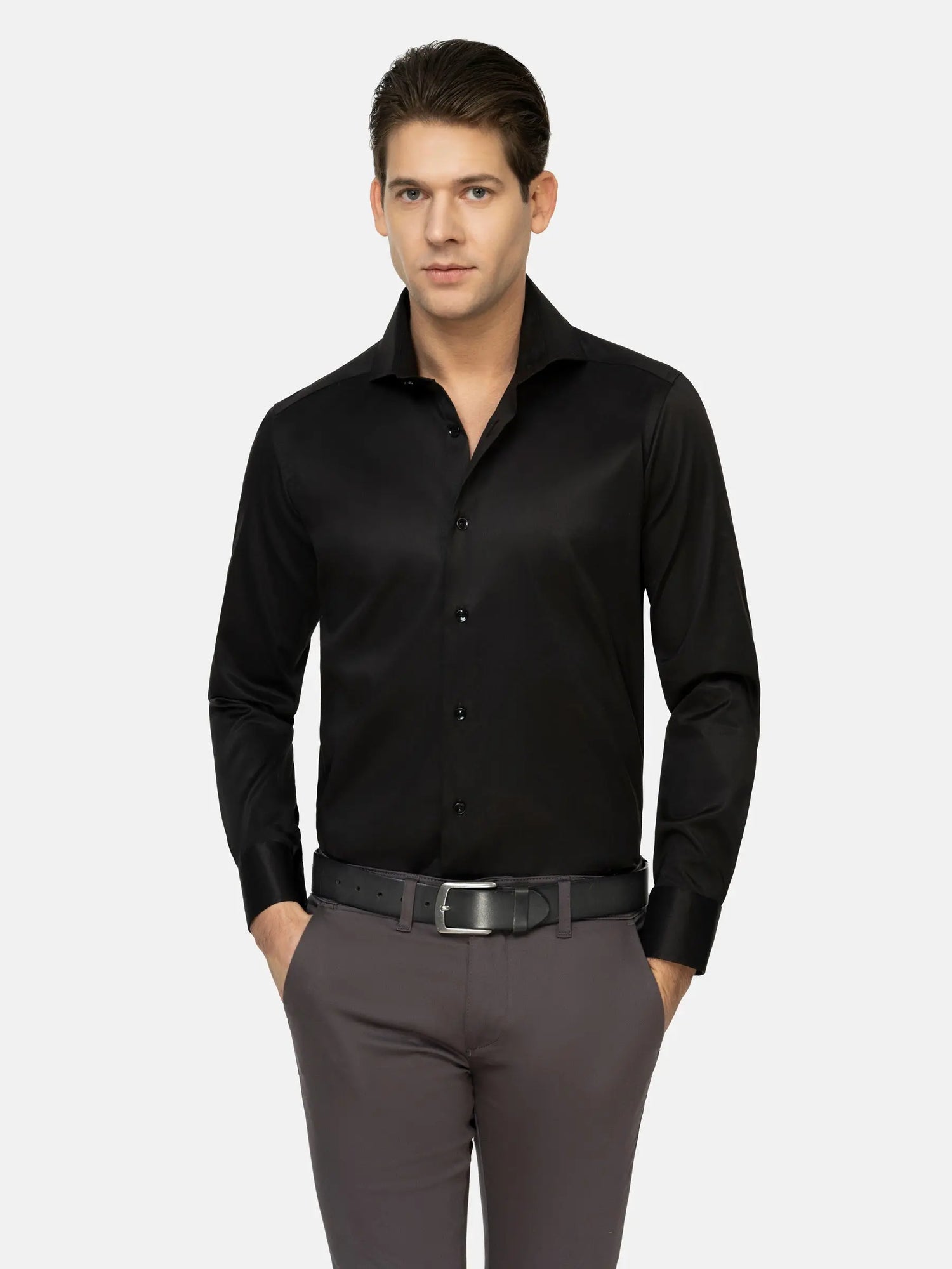 Harvery Specter Black Long Sleeve Shirt 6XL