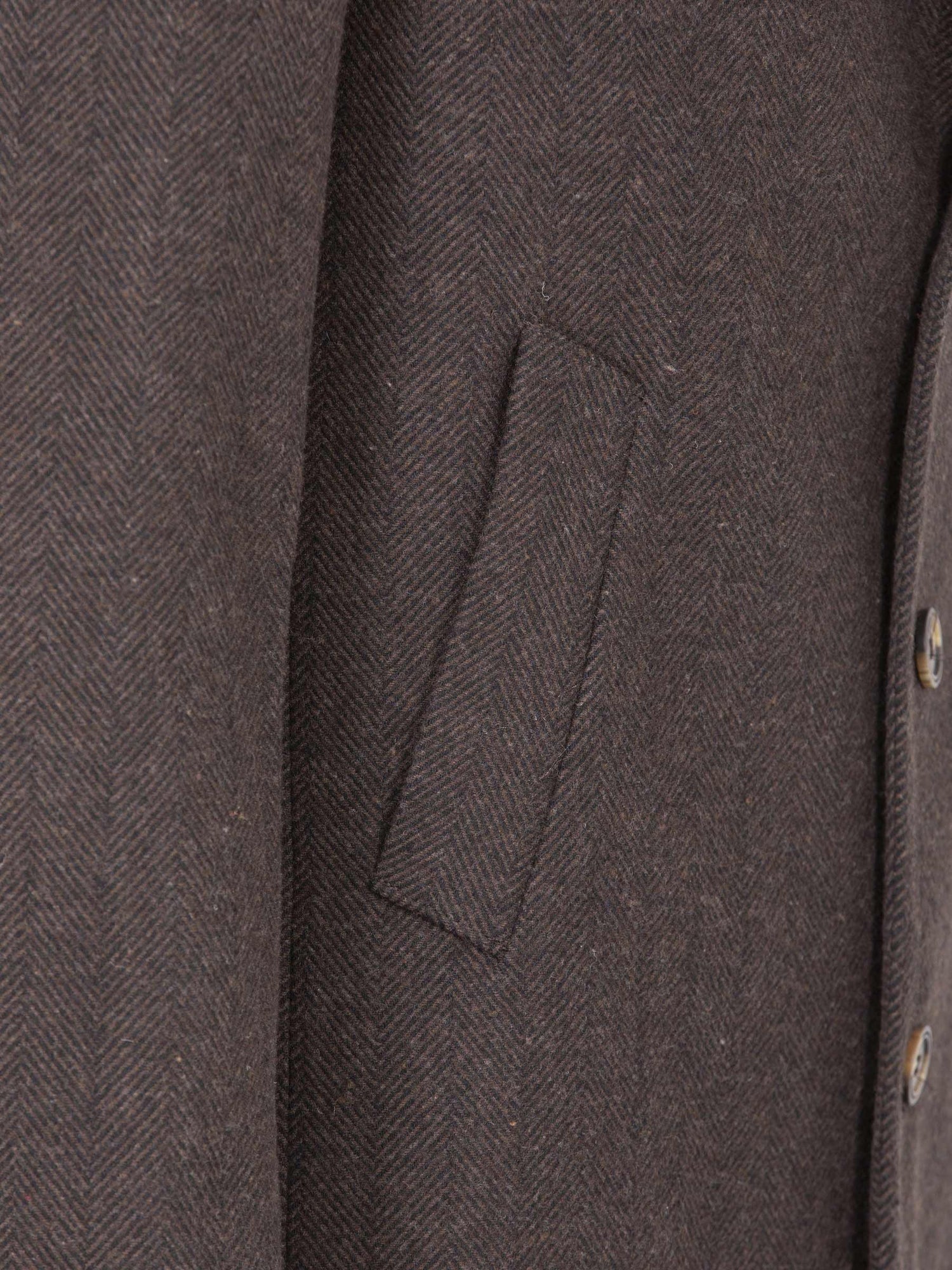 Ferras Peak Lapel Brown Trench Coat 6XL