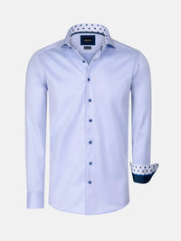 Lance Solid Light Blue Long Sleeve Shirt 6XL