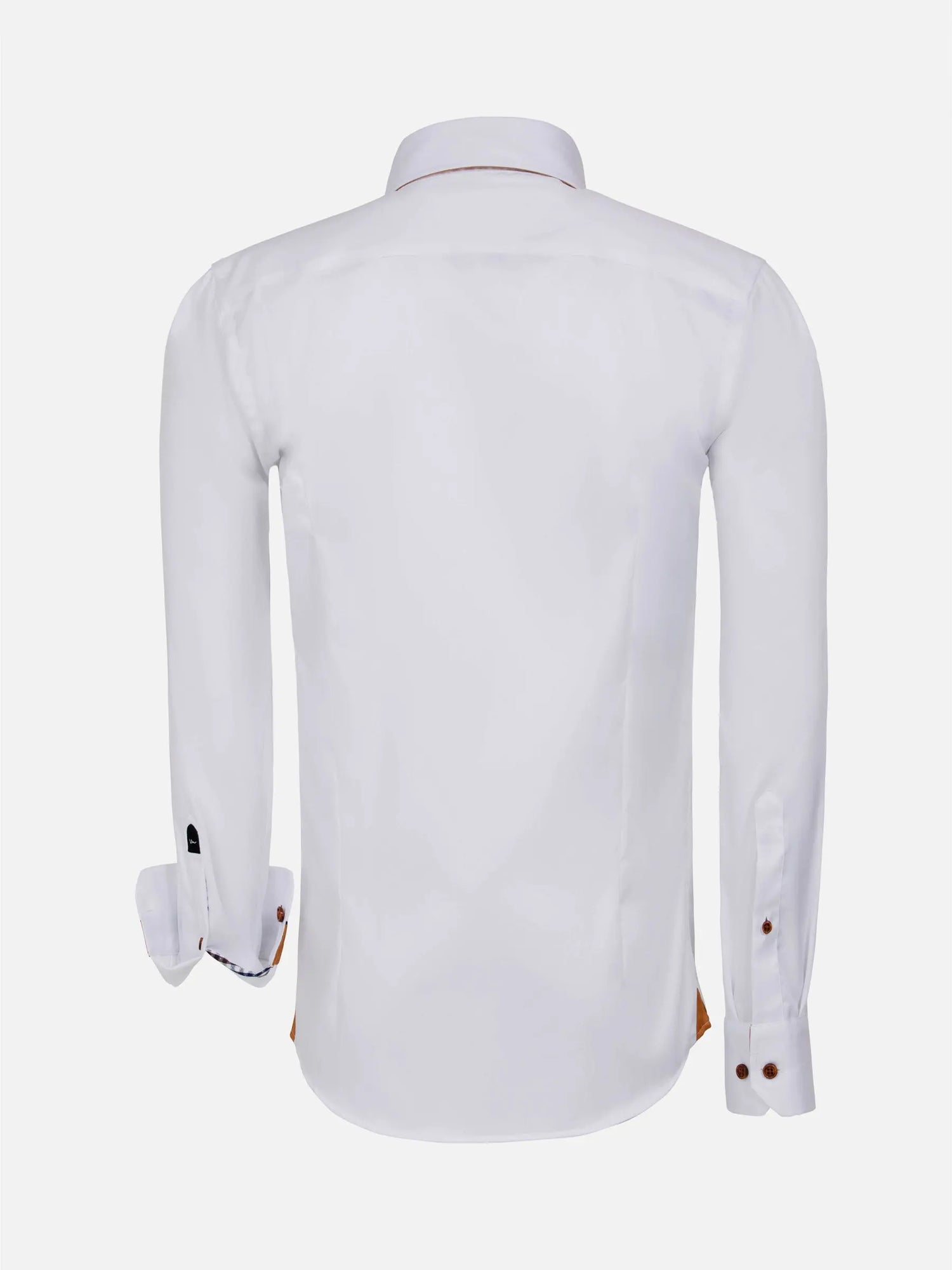 Romney Solid White Long Sleeve Shirt 6XL