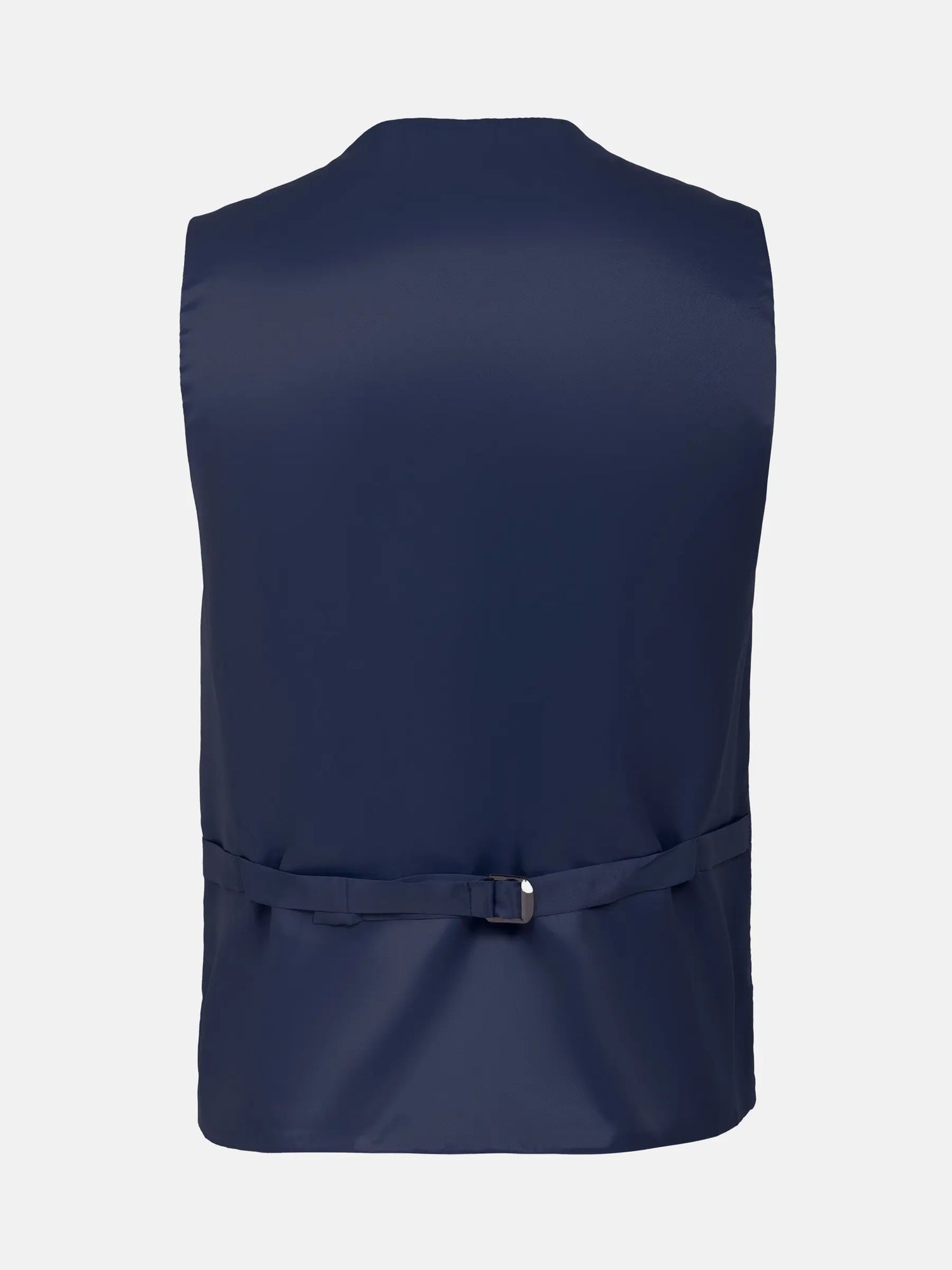 Scottsville Slim Fit Navy Plaid Vest 60