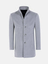 Franklin Three Button Casual Grey Trenchcoat 6XL