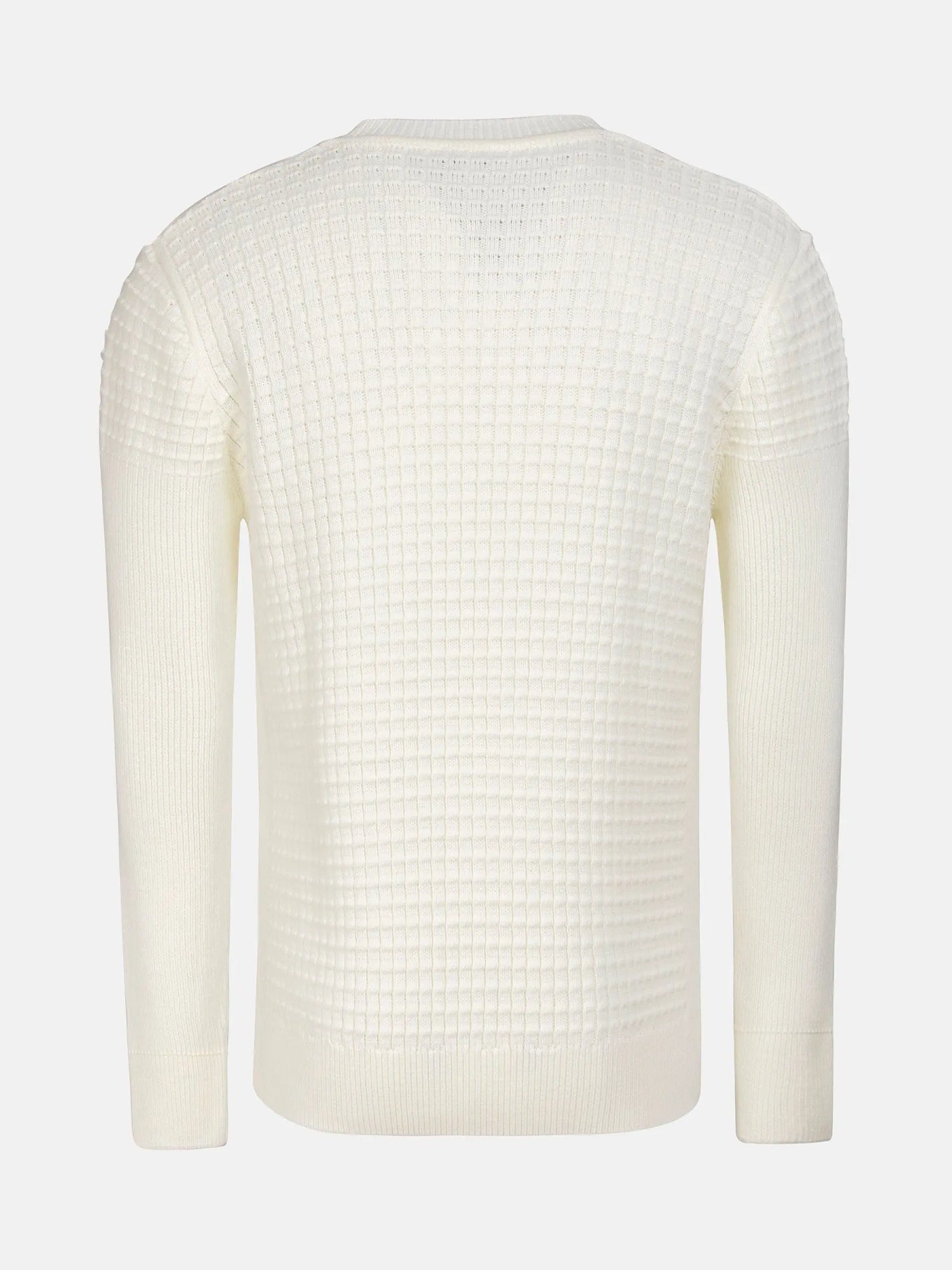 Dover Slim Fit V-Neck Off-White Knitwear 6XL