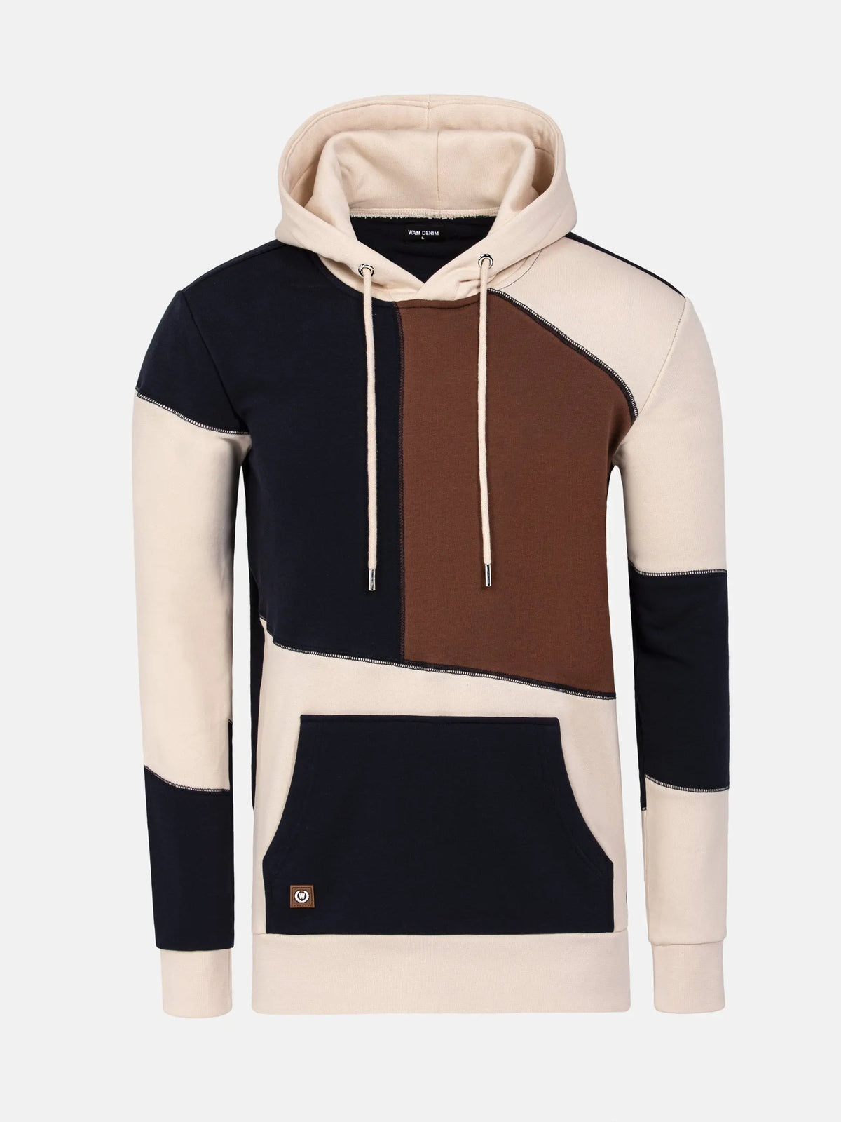 Sotano Hoodie Navy Beige Sweater WAM DENIM