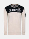 Sumar Crew Neck Beige Sweater 6XL