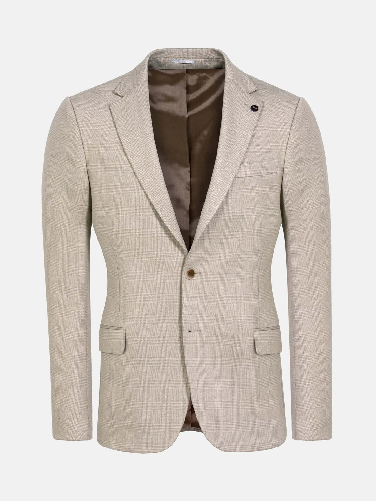 Mustaine Glen Plaid Pattern Beige Blazer 60