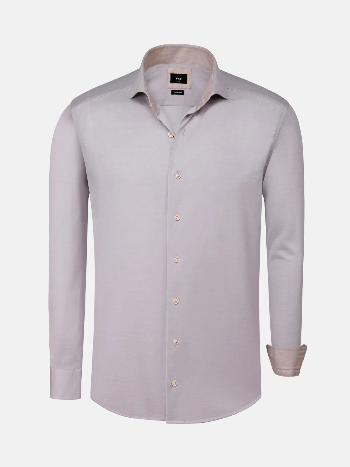 Jucinto Cut Away Collar Long sleeve Shirt Grey 6XL