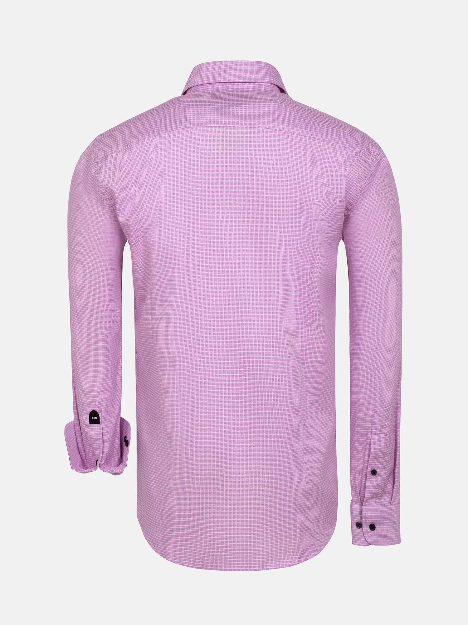 Sky Lake Pink Micro Patterned Long Sleeve Shirt 6XL