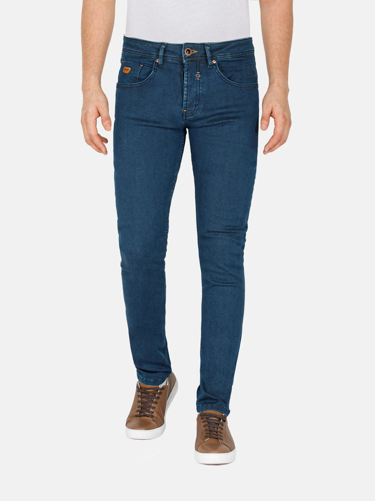 Hendrix Twill Pattern Light Navy Jeans 40-34