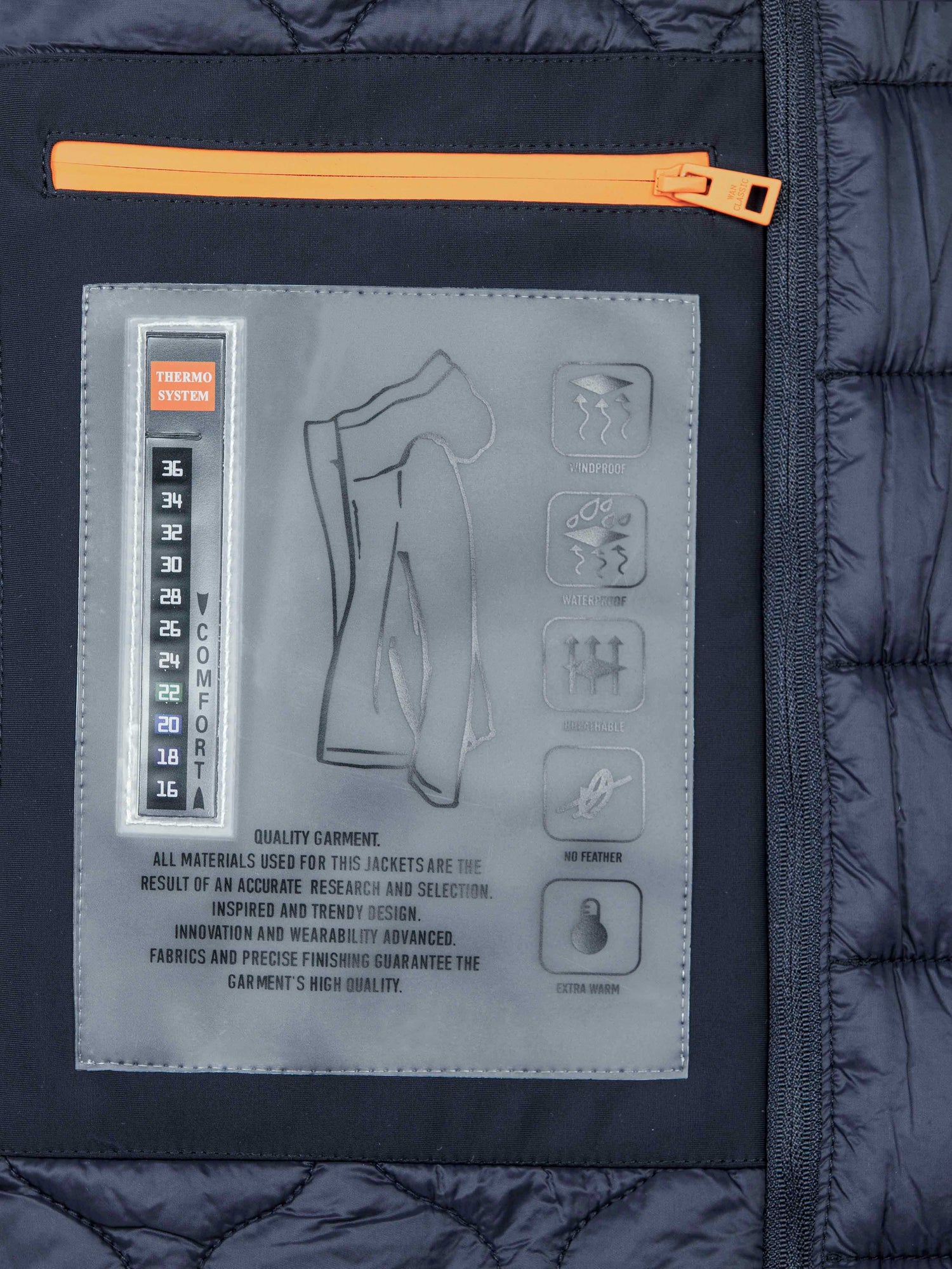 Hunter Modern Fit Winter Navy Jket 6XL