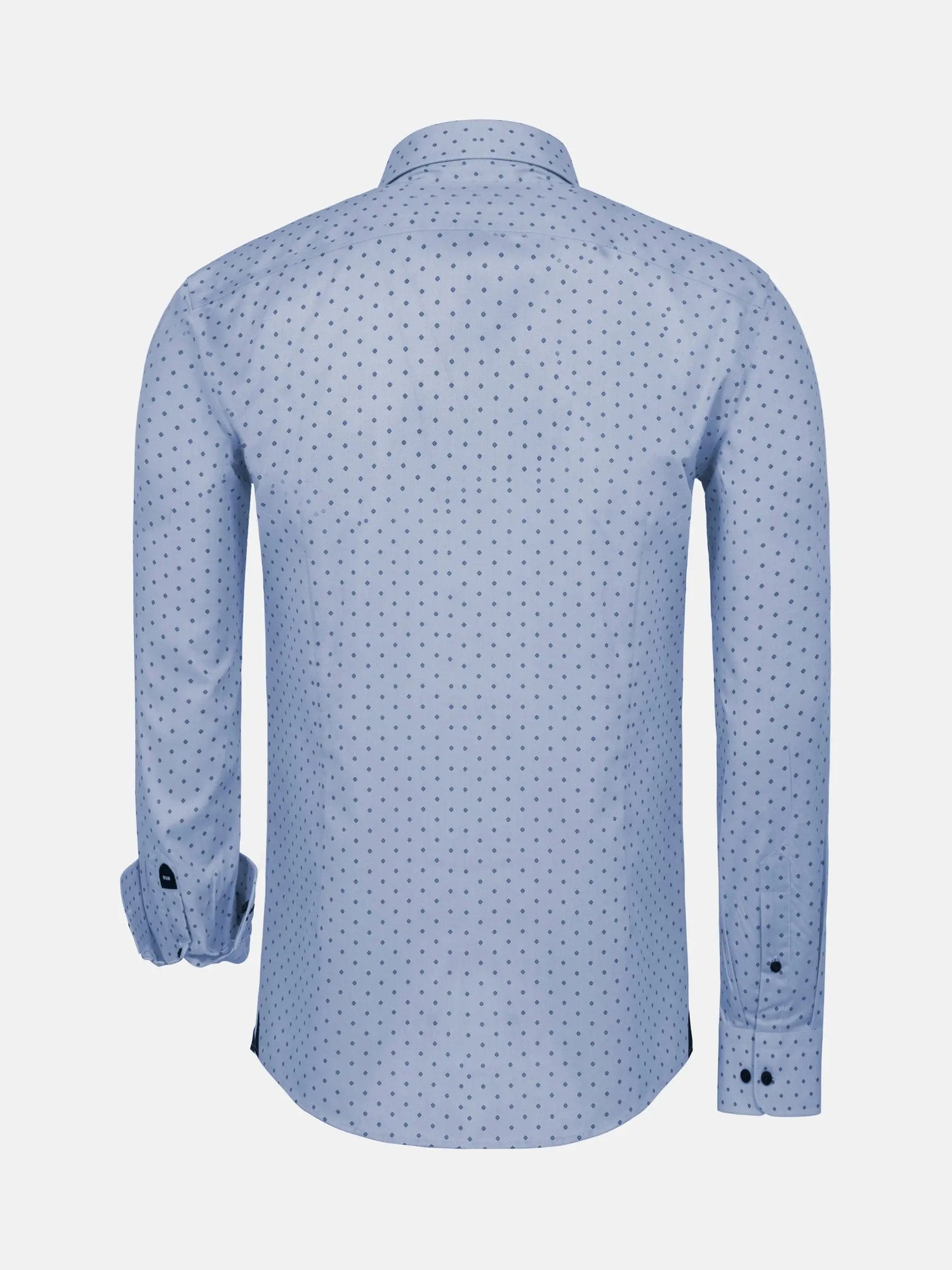 Emiliano Slim Fit Blue Long Sleeve Shirt 6XL