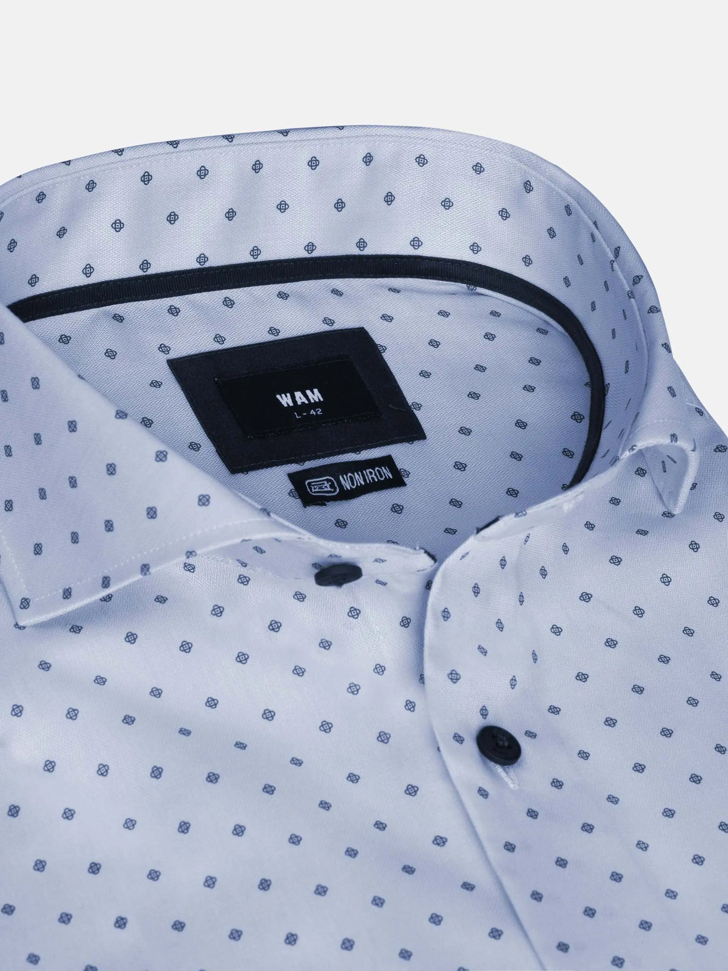 Emiliano Slim Fit Blue Long Sleeve Shirt 6XL