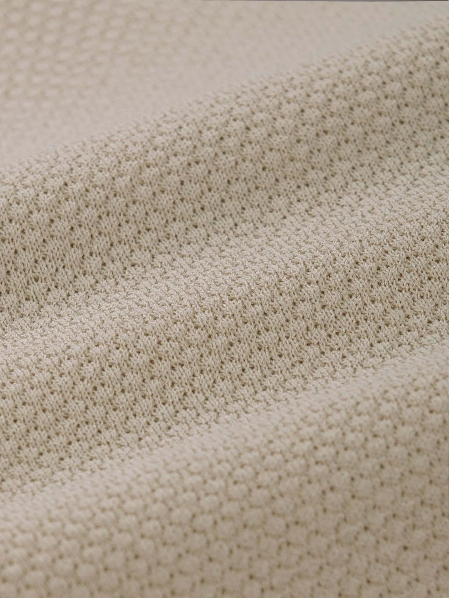 Lucas Pique Knit Beige T-Shirt 6XL