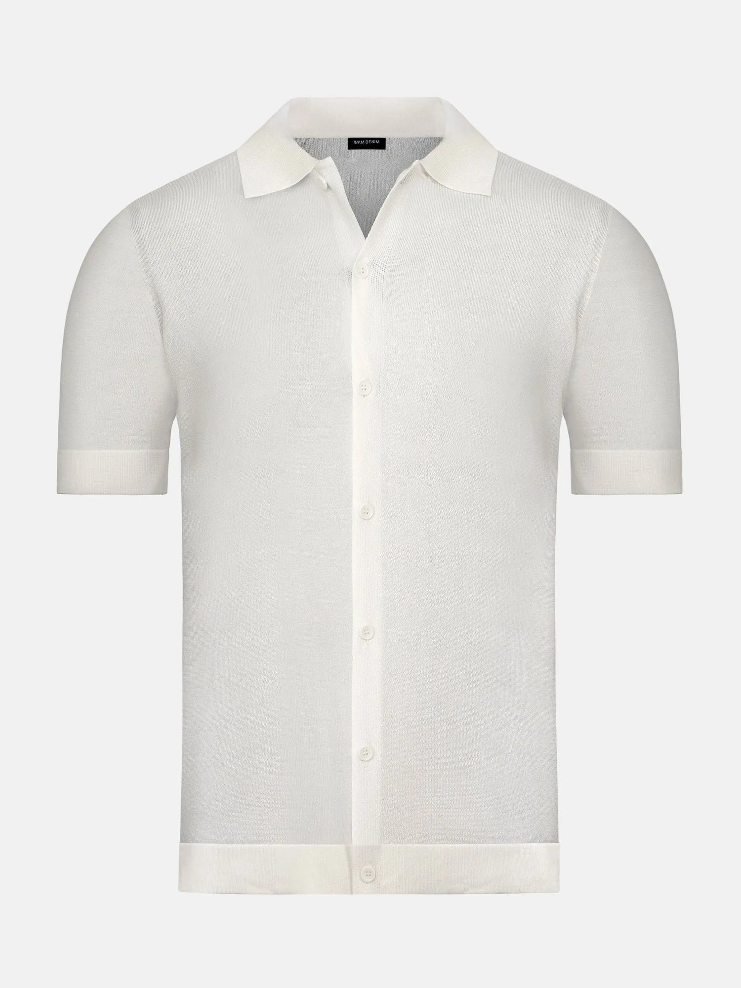 James Full Button-Down White Polo 6XL
