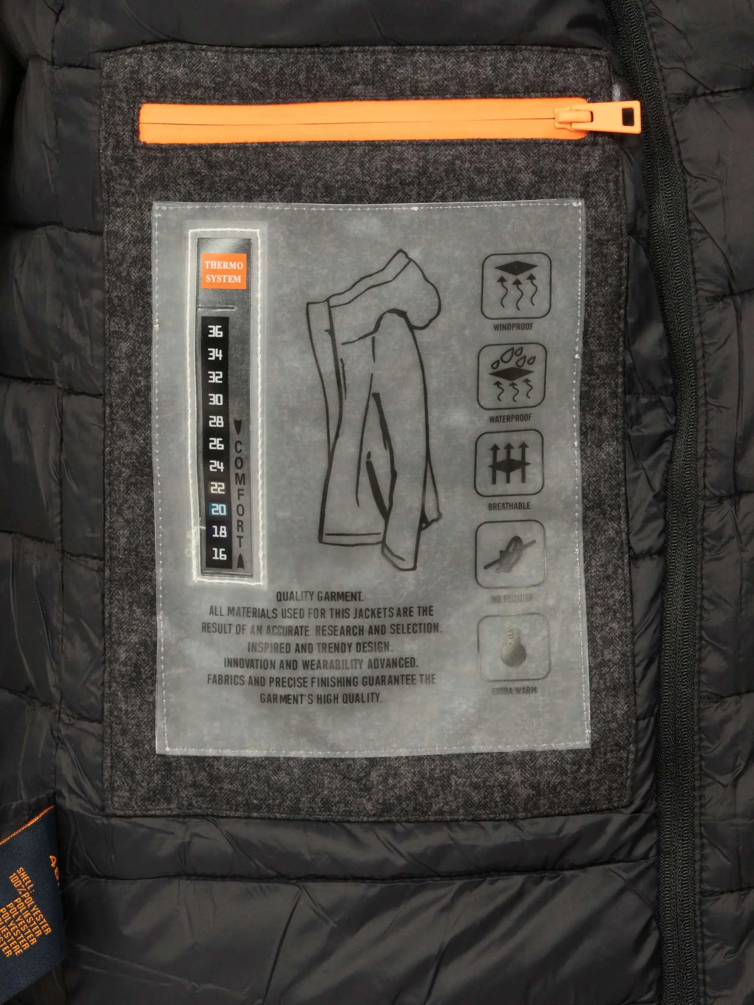 Dean Modern Fit Winter Anthrite Jket 6XL