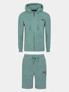 Avery Full Zipped Blue Hoodie Shorts Set BREAD BUTTONS