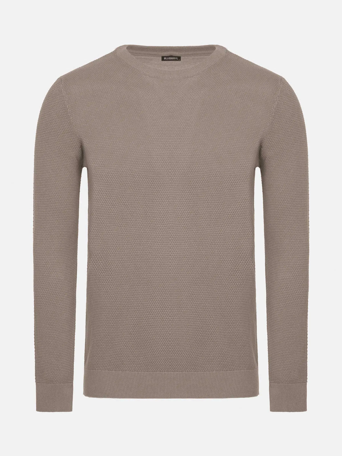 Larry Beige Cotton Pullover 6XL