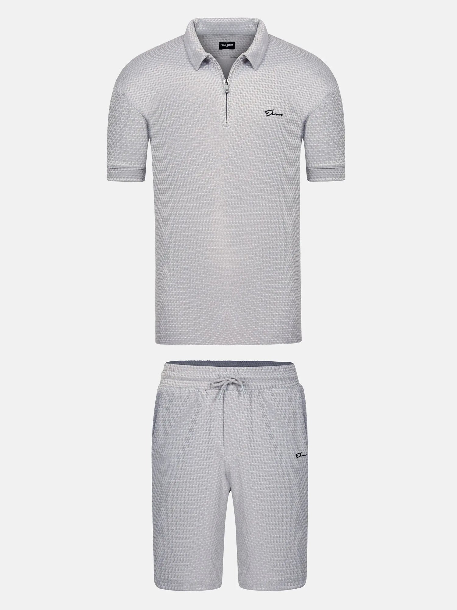 Alonzo Light Grey Hoodie Shorts Set 6XL