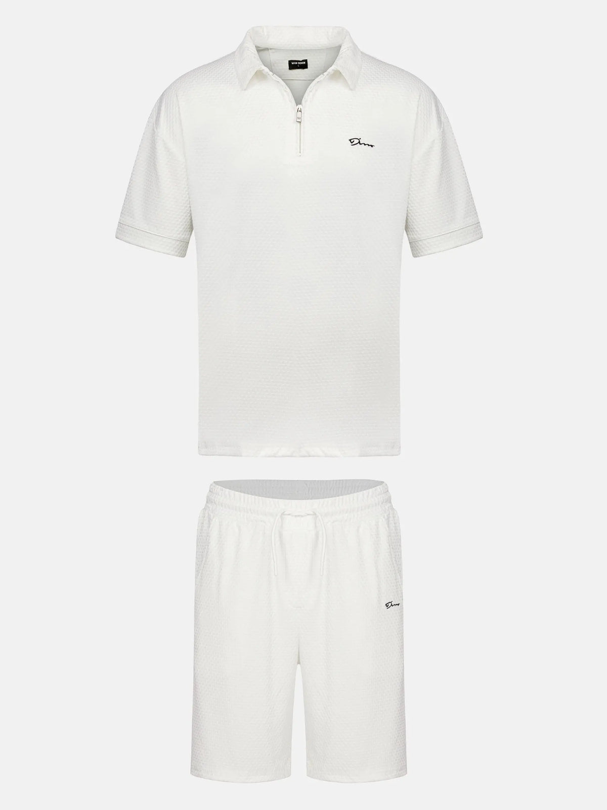 Alonzo Off White Hoodie Shorts Set 6XL