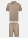 Alonzo Light Grey Hoodie Shorts Set 6XL