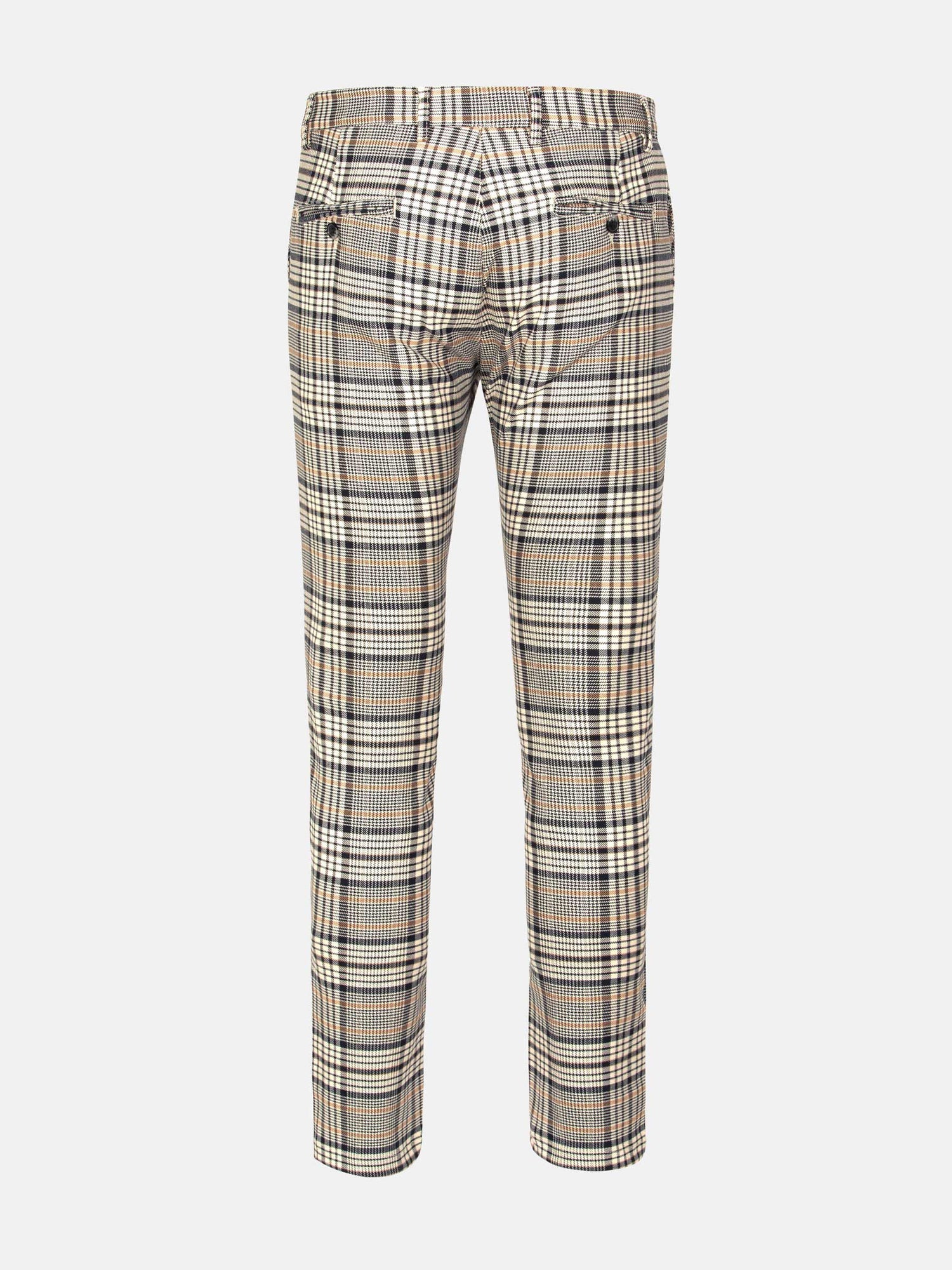 Mitchell Skinny Fit Beige Navy Pant 3XL