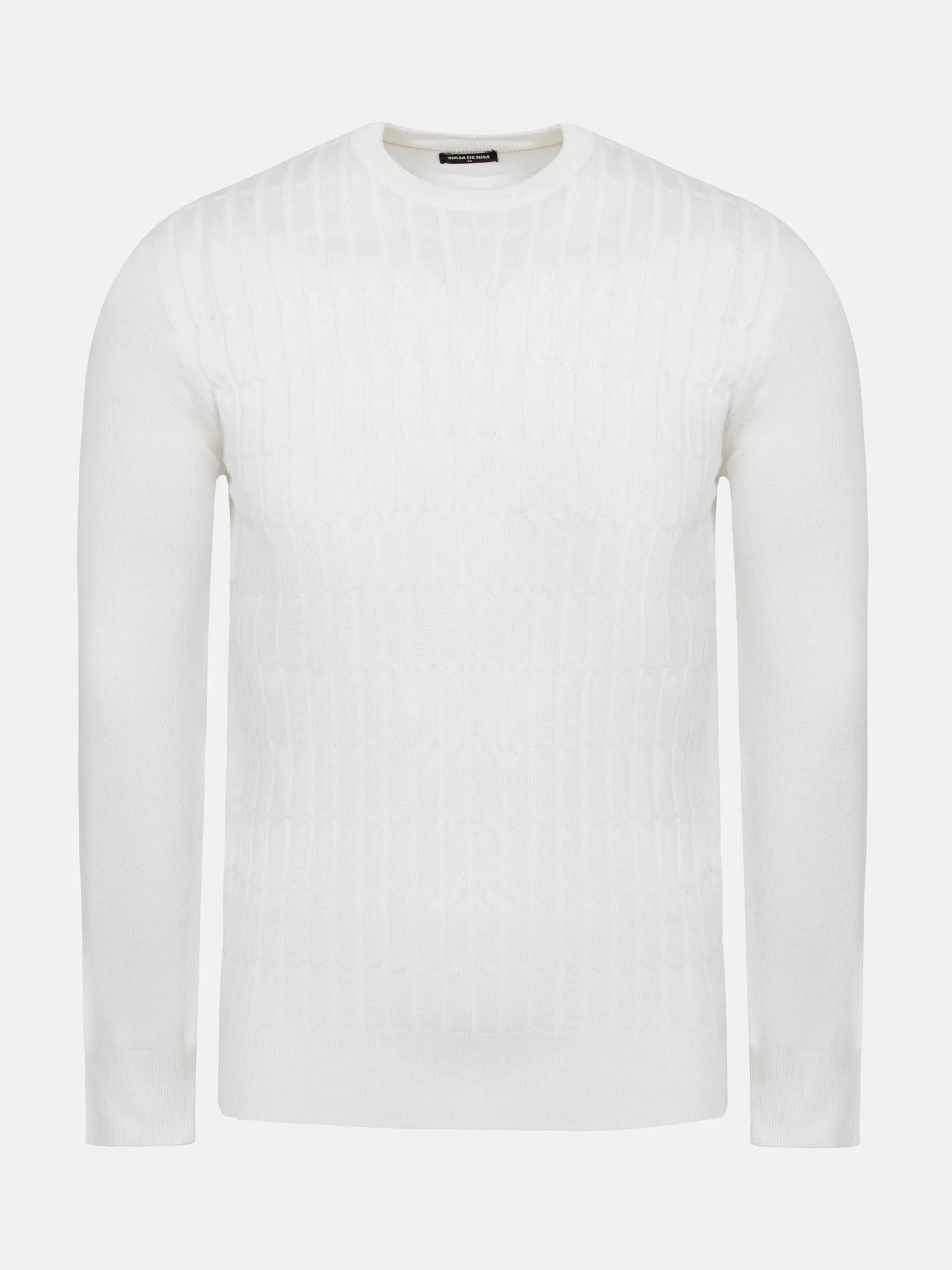 Ruth Crew Neck Off White Pullover 6XL