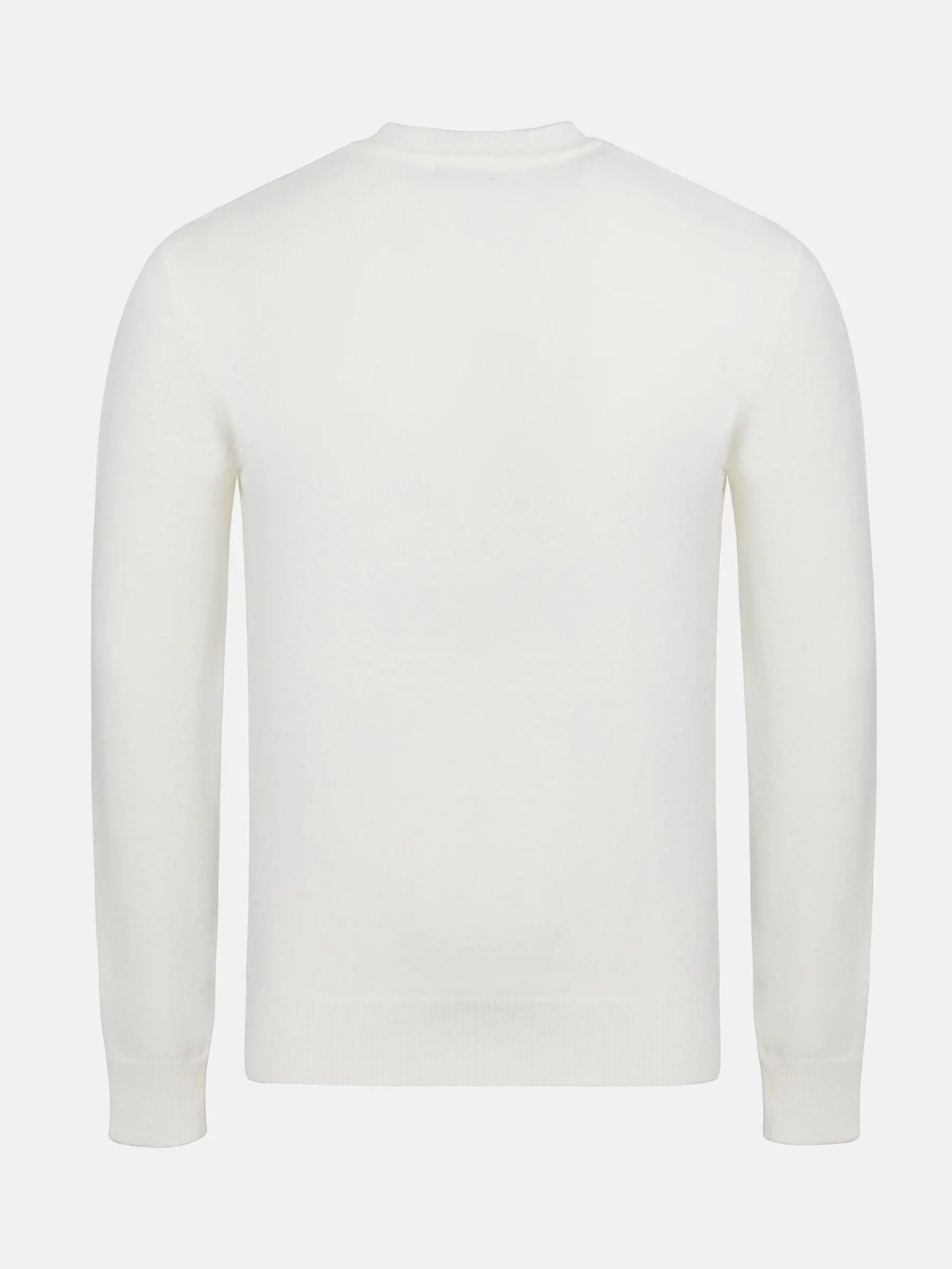 Cassian Crew Neck Off White Sweater 6XL