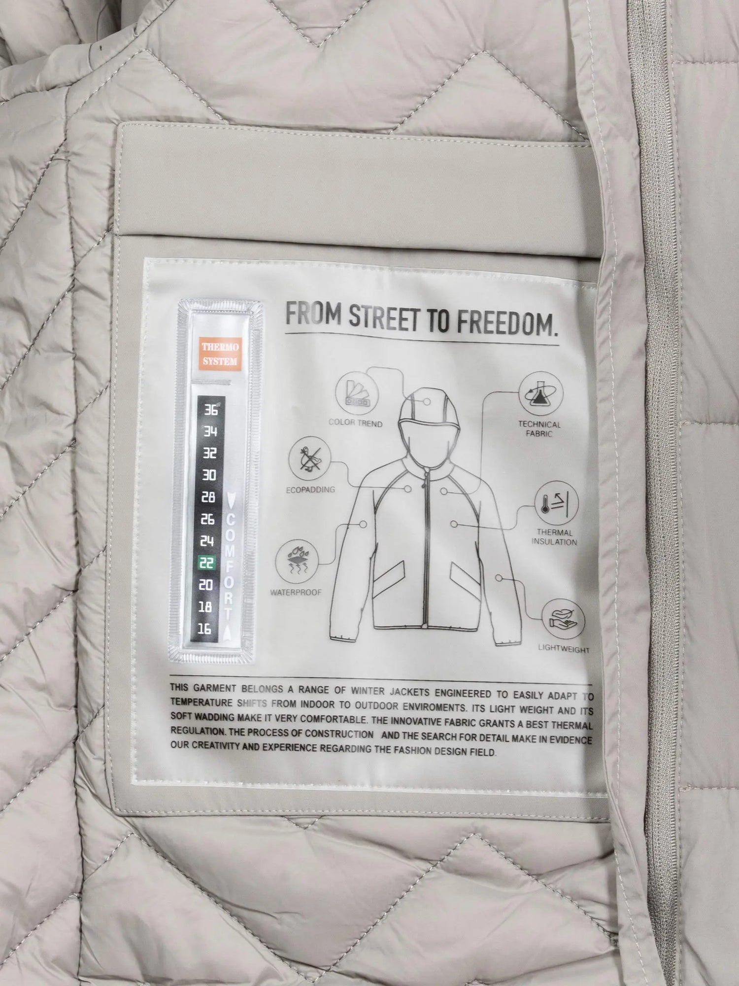 Claus Beige Winter jket 6XL