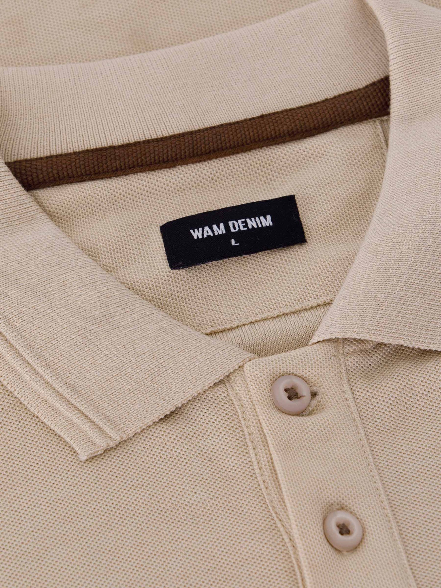 The Ameer Light Beige Polo Wam Denim
