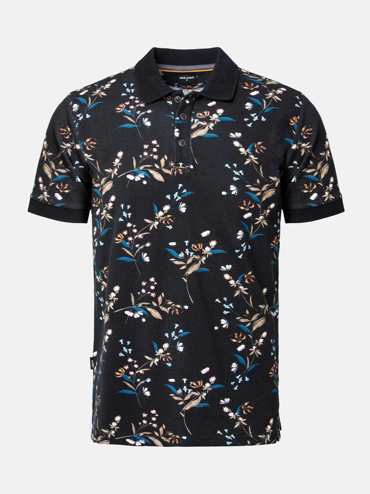 The Fisher Black Polo Wam Denim