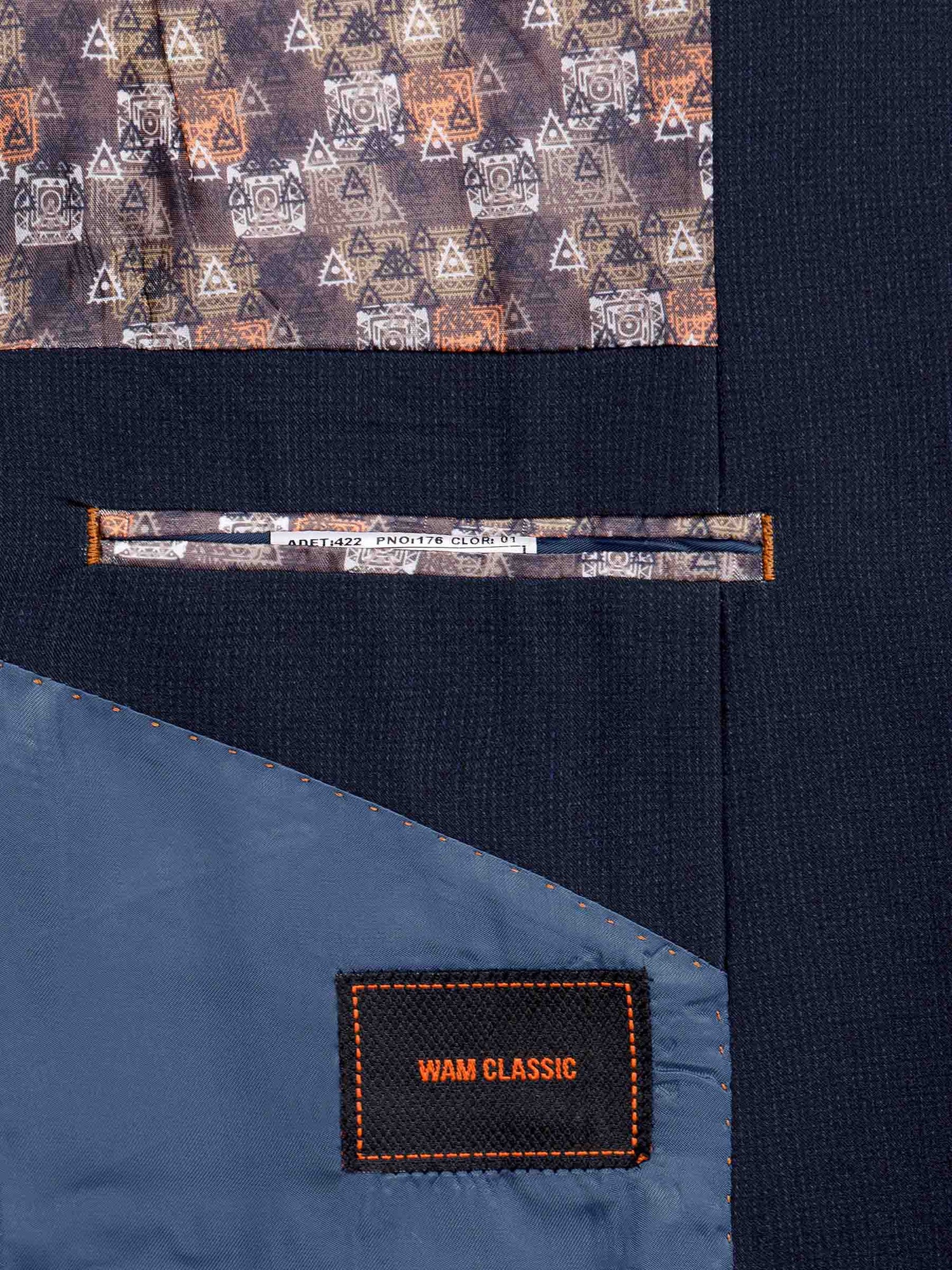 The Clarkson Navy Suit Colbert Wam Denim