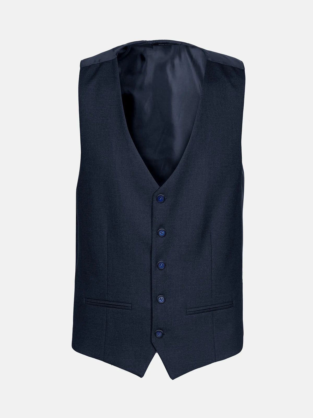 The Clarkson Navy Suit Gilet Wam Denim