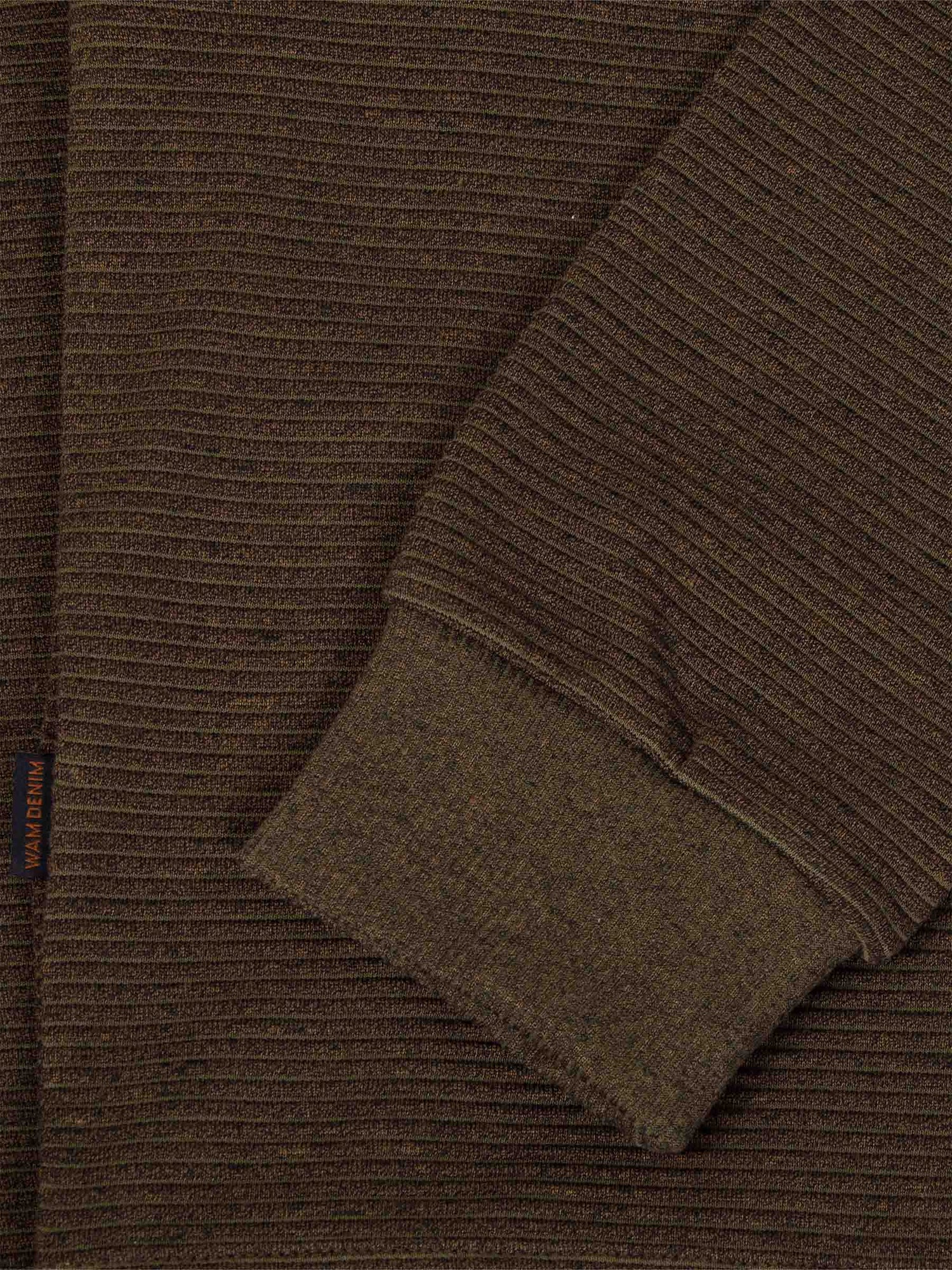 Close-up of the ribbed cuff – Wam Denim.