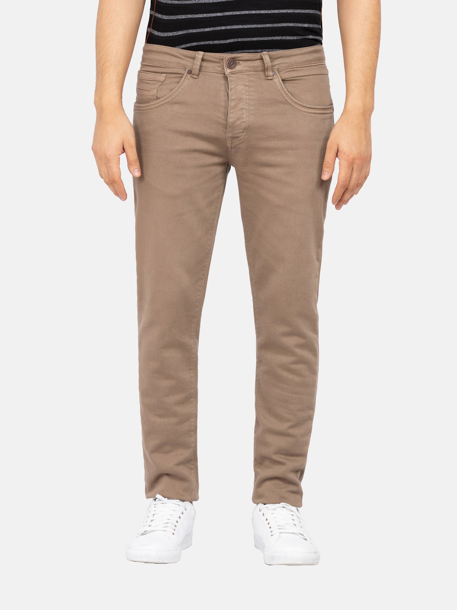 Dov Relaxed Fit Beige Jeans