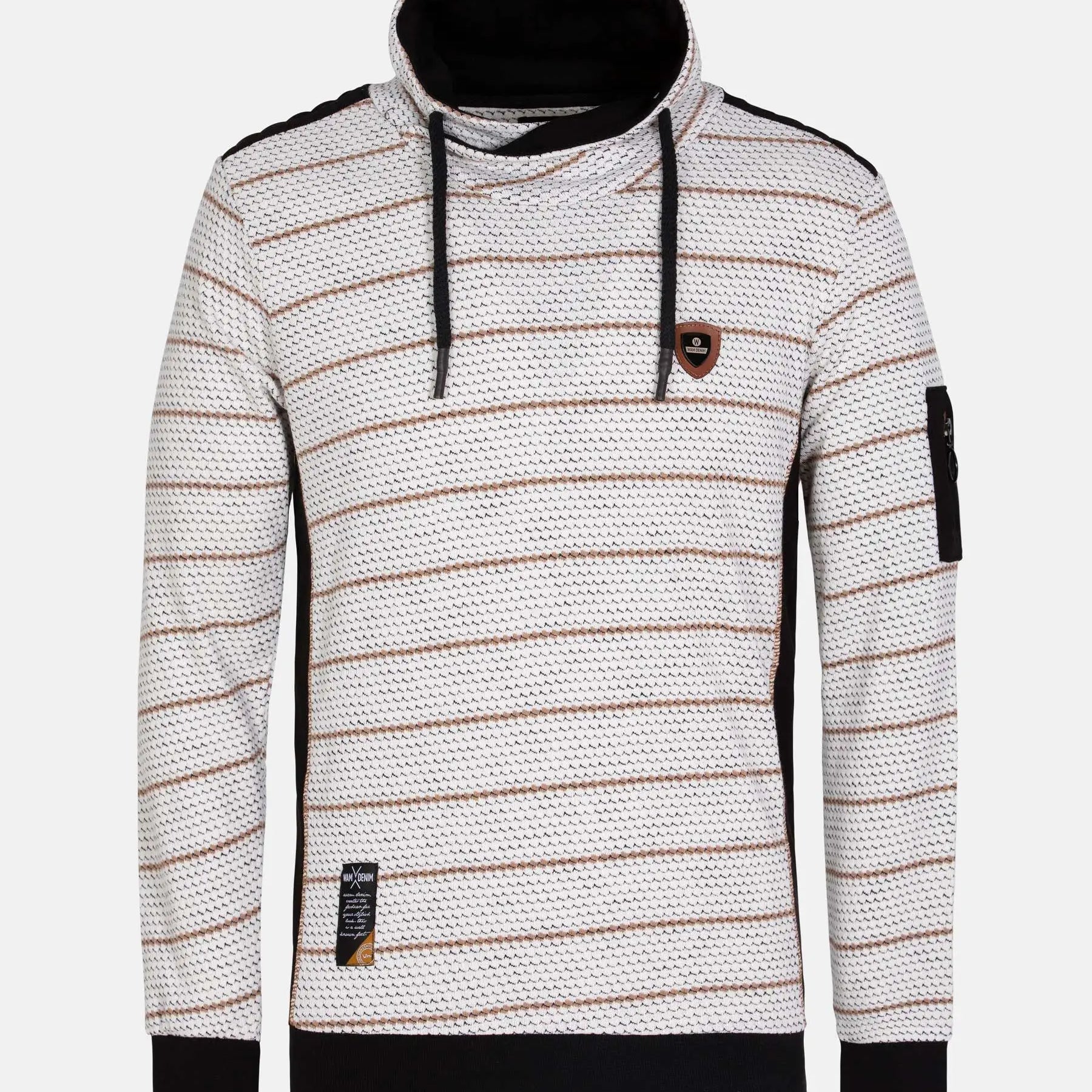 Muro Striped Off-White Sweater 6XL