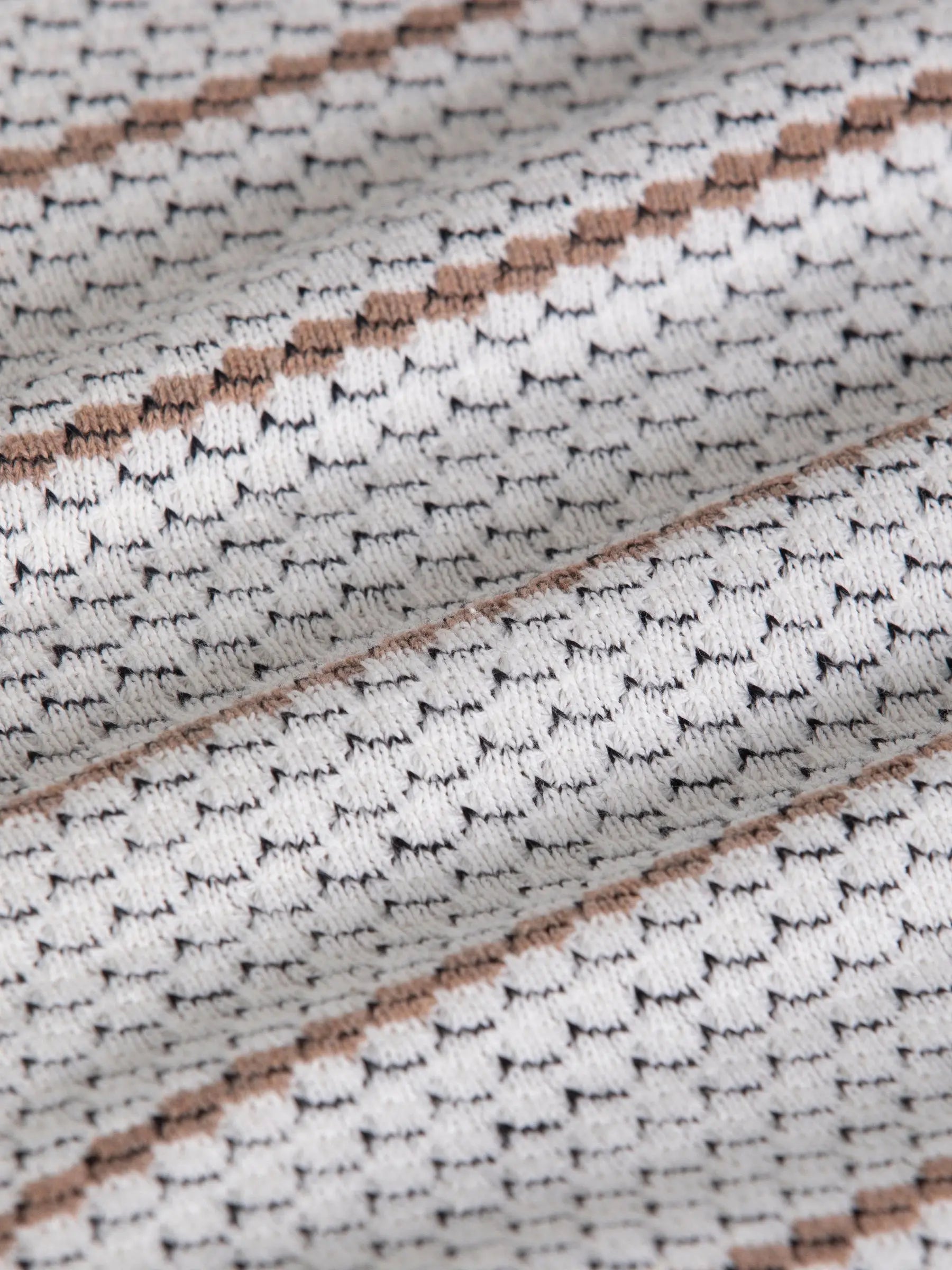 Muro Striped Off-White Sweater 6XL
