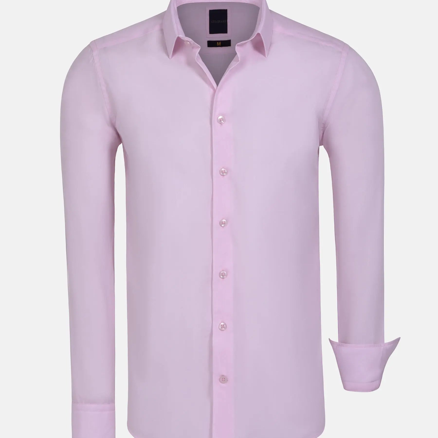 Leira Solid Pink Long Sleeve Shirt 6XL