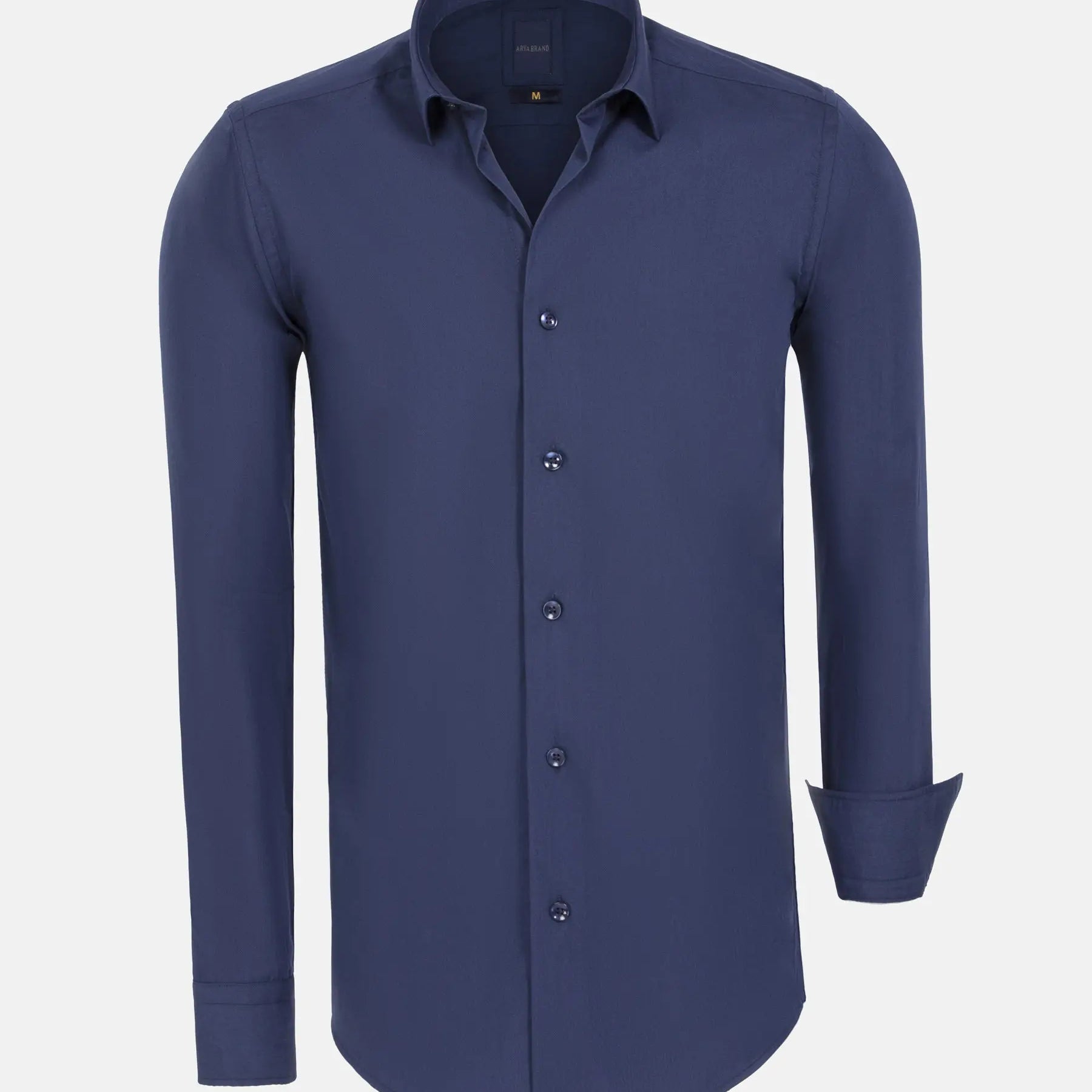 Leira Solid Navy Long Sleeve Shirt 6XL