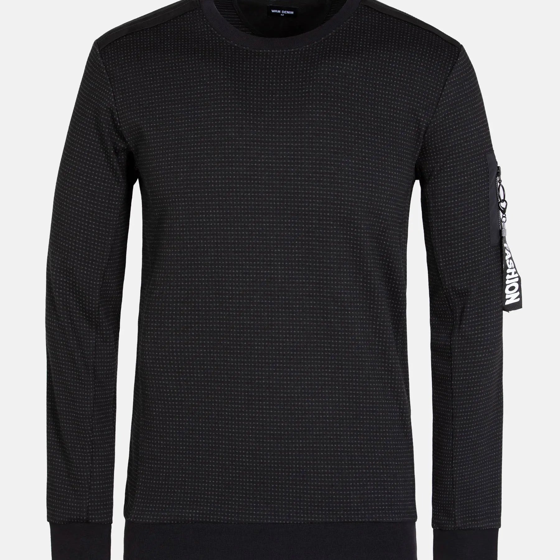 Marville Crew Neck Black Sweater 6XL
