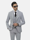 Nolan Peak Lapel Grey Blazer 60