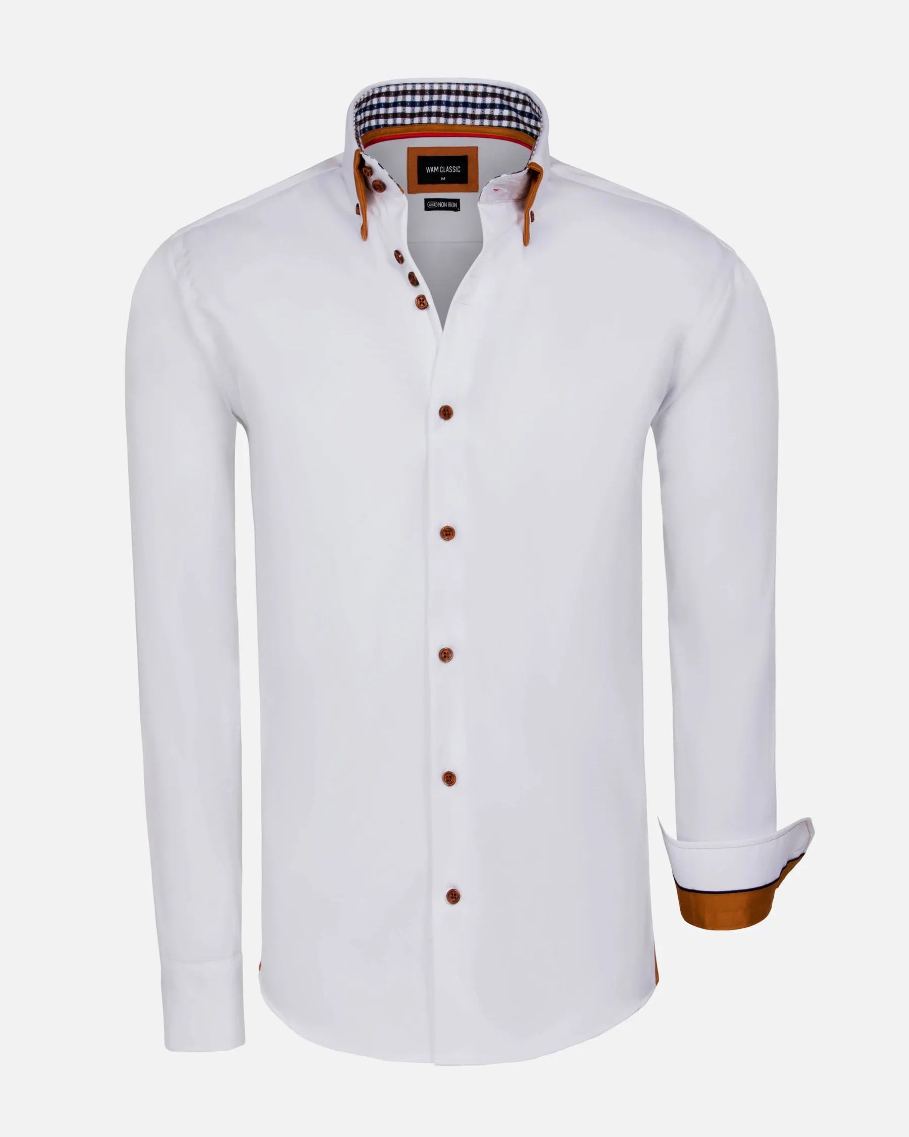 Romney Solid White Long Sleeve Shirt 6XL