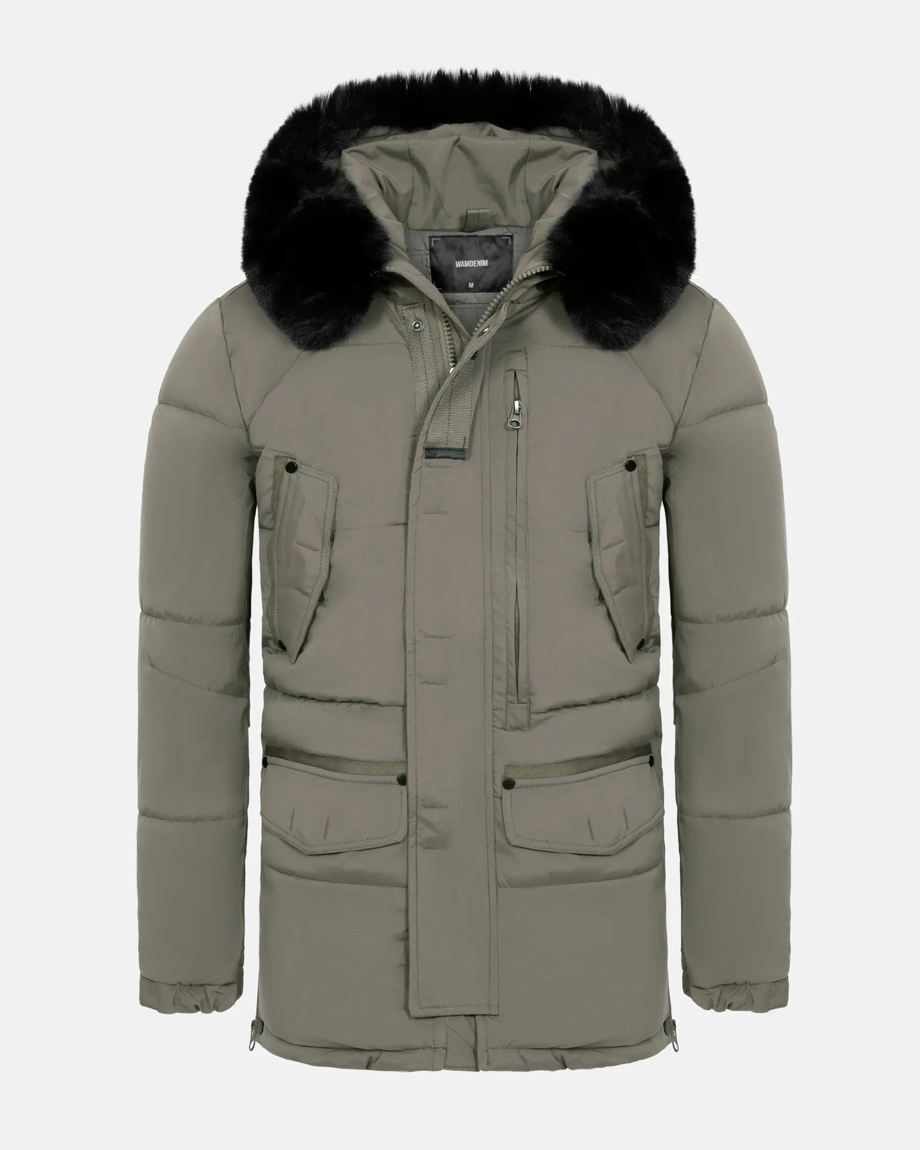 Jilliam Beige Winter Jkets 6XL