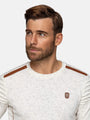 Anita Slim Fit Crew Neck Off-White Sweater 6XL
