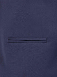 Scottsville Slim Fit Navy Plaid Vest 60