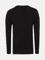 Somerville Cable Knit Black Knitwear 6XL
