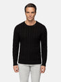 Somerville Cable Knit Black Knitwear 6XL