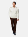 Dover Slim Fit V-Neck Off-White Knitwear 6XL