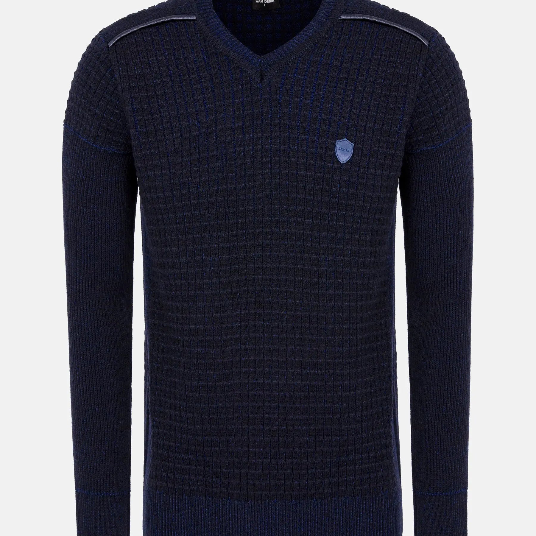 Dover Slim Fit V-Neck Navy Knitwear 6XL