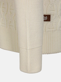 Avon Off White Pattern Knitwear 6XL